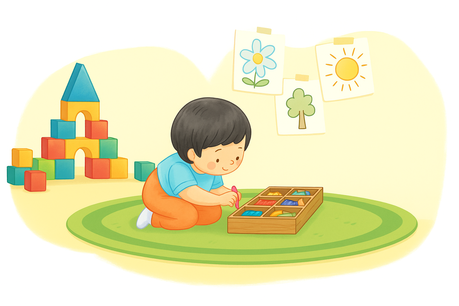 ¡Bienvenidos a “Aprendemos matemática jugando”!
👧👦 Niños y niñas de 3 añitos, aquí aprenderemos matemática de forma divertida, con juegos, canciones y muchas sorpresas. 🎲🎵

Con la ayuda de sus mamitas y papitos, descubriremos los números, las formas y las cantidades. 🧮💛
¡Aprender será una gran aventura llena de alegría y color!